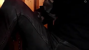 Tom absolutely dominates his chastity slave while rocking some fierce leather boots. This BDSM session shows complete control and submission in the most deliciously kinky way.
