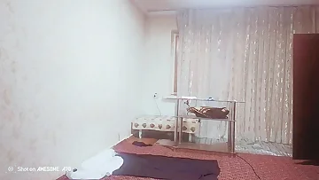 A secret camera catches him completely naked and playing with himself. The solo anal masturbation with that dildo shows just how horny he really is.