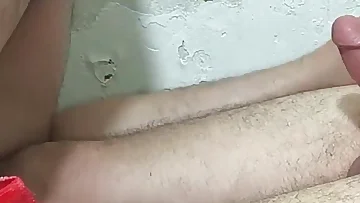 An Arab stud brutally fucks a straight guy's ass in this POV bareback session. Watch that hairy man take every inch of that punishing cock.