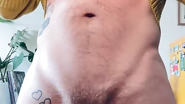 Want a taste of this tattooed solo stud going to town on his hard cock? He puts on a show that ends with a messy, satisfying finish.