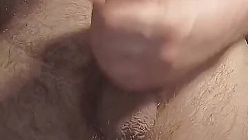 A mature Italian man strokes his big cock slowly on a hot summer night, working himself to full hardness. His solo session shows off every inch of his experienced European equipment.