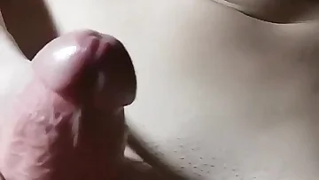 He's stroking his thick, hard cock with those incredible muscles flexing. The Russian twink knows exactly how to work his uncut dick for maximum pleasure.