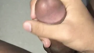 A skinny Indian boy strokes his surprisingly big dick in this close-up session. Watch this young solo performer work toward an impressive cumshot.