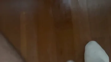 What should I do with all this cum I just shot? This guy is left wondering how to handle his massive solo load after a intense jerk session.