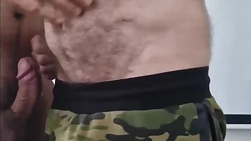 A hairy mature bear can't resist that smooth young Latino cock. Watch as these two fuck bareback with intense passion and raw desire.