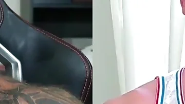 A hairy pornstar confesses his muscular adventures in this revealing English show. He shares explicit details about his tattooed body and wild experiences.