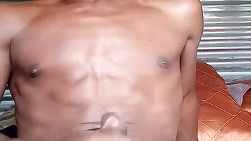 He's busting a nut with dirty talk and intense moaning. This black amateur's BBC delivers a powerful solo cumshot in his homemade video.