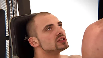 Riding that thick cock right in the gym with raw energy. He pumps me full in an explosive finish.