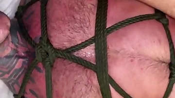 He gets hooked, used, and completely dominated in this intense BDSM session. The raw power exchange shows total submission to mature domination.
