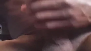 Home alone and stroking that thick black cock with intense focus. Watch it erupt in a massive, satisfying cumshot.