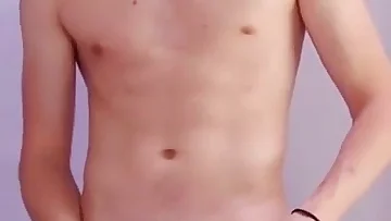 A gay teen plays with his cock and explores his hole with eager fingers. His solo session builds to an explosive cumshot that finishes the show.