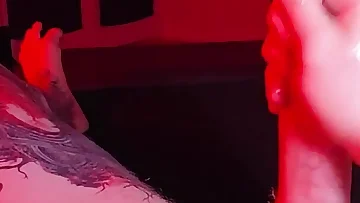 Alone in his room, this guy talks filthy while jerking his cock. He doesn't hold back as he strokes himself to a massive orgasm.