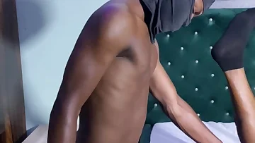A young Nigerian stud rams his bare cock deep into my hungry hole without any mercy. He breeds me raw with his powerful, relentless thrusting.