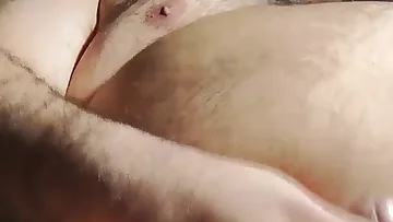 This fat bear jerks his massive cock until it explodes with cum. His homemade fetish video shows off his big ass and incredible load.