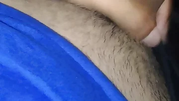 A Latino guy jerks off while holding his phone during the session. This Mexican amateur gets off on camera in a homemade production.
