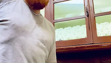 A middle-aged man fucks himself with a vacuum cleaner. His solo masturbation session gets seriously creative and wild.