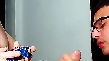 I caught my husband cheating with his tattooed Brazilian friend in passionate anal action. This amateur couple delivers intense blowjob and fucking scenes.