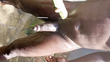 Have you been a bad boy who desperately needs that huge black cock to punish you? This amateur solo session ends with an explosive cumshot all over himself after working that massive dick.