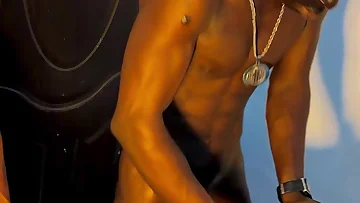 This black amateur threesome features some seriously hot bareback blowjob action between all three guys. They share that massive black cock, taking turns sucking and getting their mouths filled.