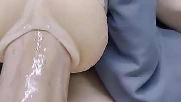 Feel my wet dick sliding deep into this fleshlight with intense precision. I want to fuck you exactly like this until you're begging for more.
