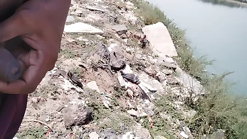 This Indian guy is jerking his hard cock outdoors in crisp HD quality. Watch me enjoy the fresh air while I stroke myself to completion.