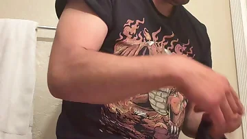 You'll want to see this nice mature dick as it gets stroked through underwear in this homemade video. This solo session showcases an experienced man who knows how to handle himself.