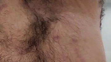 I'm filming my hairy pits just for you in my private room. This muscular amateur is going solo and getting real personal with the camera.