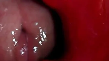 Massive cock pumping into a wet slippery hole creates an intense masturbation session. This Russian amateur uses sex toys to milk out an enormous cumshot.
