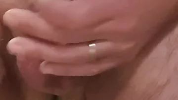 This guy is cooking breakfast with his own cum and his huge Italian cock as the main ingredients. He's jerking that uncut monster until he shoots a massive load all over the food.
