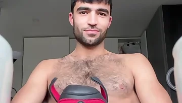 Stroking his load out all over himself feels so good. This solo handjob ends with a massive cumshot explosion.