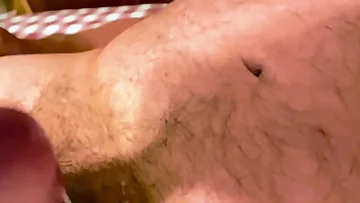 This fat mature guy strokes his dick until he shoots a massive homemade load. Watch his heavy body work as he jerks off and cums hard.