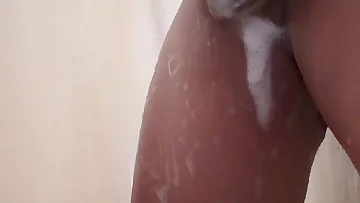 Who wants to watch this Latino stud stroke his thick cock in the shower? He works his big dick until he's ready to explode all over the bathroom.