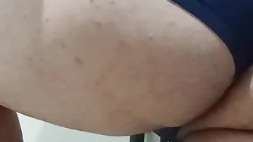 I use my stepdad's underwear to make this hot, kinky video. I get off while sniffing his briefs, making a mess just for him.