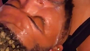 Sloppy blowjob action leads to fucking Santana's big ass bareback. This tattooed couple delivers intense interracial action with plenty of raw energy.