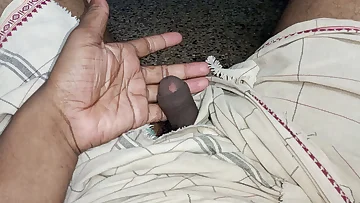 I'm alone at home and stroking my hard Indian cock until it's ready to explode. This homemade session shows every drop of my hot cum shooting out.