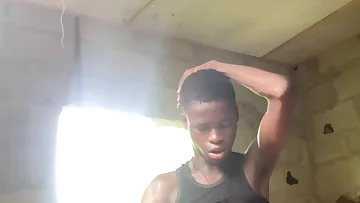 This homemade Nigerian stroking session ends with a huge load erupting everywhere. Watch this black stud blast his massive cumshot.