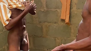 This thug's massive dick is absolutely destroying that twink in an abandoned building. The raw bareback action is intense and completely unforgiving.