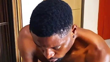 Young black lovers bareback in a passionate embrace that shows their raw connection. Their intense fucking captures genuine passion and desire.